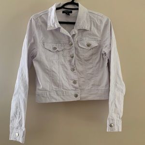 White Jean Jacket GREAT CONDITION!